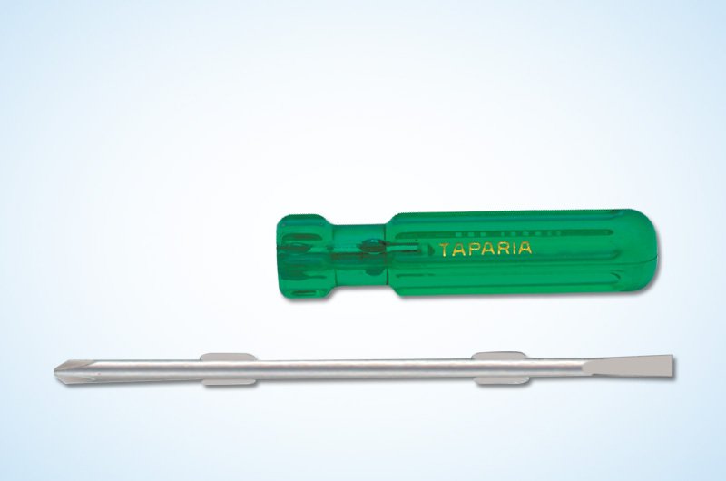 Taparia Two in One Screw Drivers | Flat & Phillips Combination Screwdriver Taparia Two in One Screw Driver with Flat and Phillips Tips