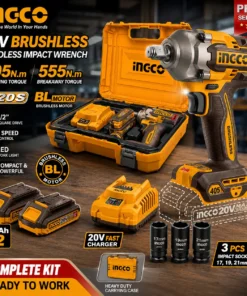 INGCO 20V Brushless Cordless Impact Wrench 405Nm