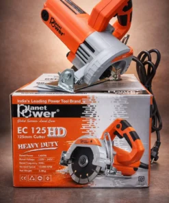 Planet Power EC 125 HD 125mm Marble Cutter for cutting marble, granite, ceramic tiles, vitrified tiles, stone and concrete in professional construction applications.